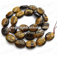 12x16MM Natural tigereye Stone flat Oval Beads